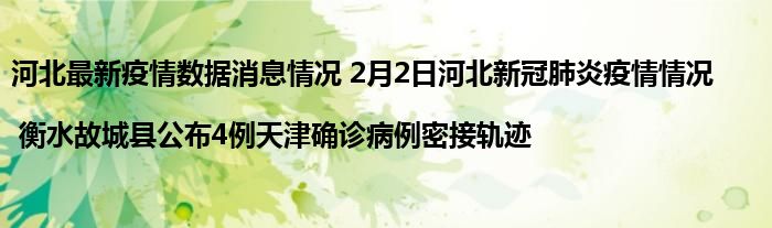 文章来源:新浪新闻2022年2月2日河北省新型冠状病毒肺炎疫情情况2022